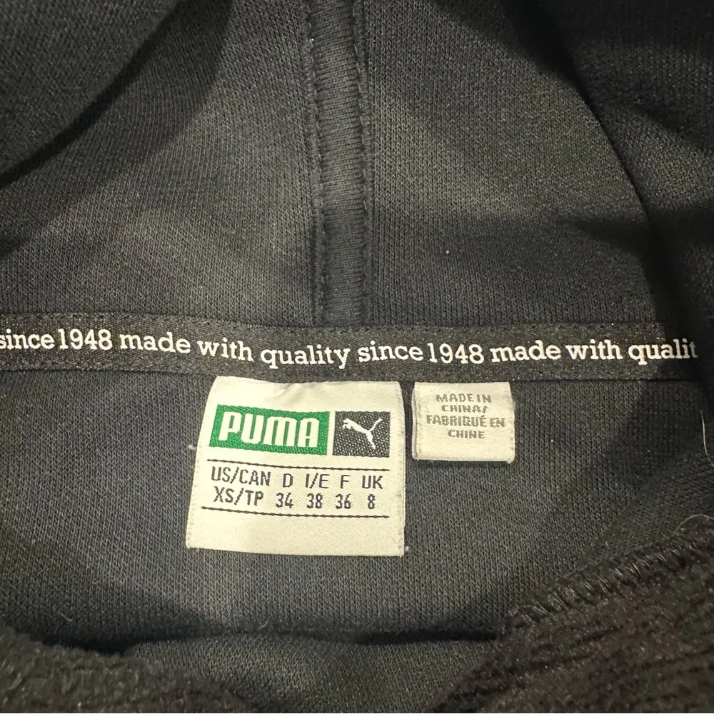 Puma Black Sweatshirt Hoodie - Picture 3 of 8
